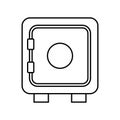 vault icon vector Royalty Free Stock Photo