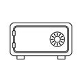 vault icon vector Royalty Free Stock Photo