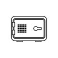 vault icon vector Royalty Free Stock Photo