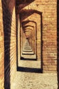Vaulted arcades of Khaju bridge, Isfahan, Iran