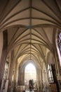 Vaulted ceiling of Crowland Abbey, Lincolnshire, UK - 27th April