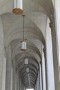 Vaulted ceiling hallway and colonnade