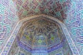 Vaulted portal of Sher Dor Madrasa in Samarkand, Uzbekist