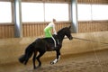 Vaulting exercise Royalty Free Stock Photo