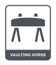 vaulting horse icon in trendy design style. vaulting horse icon isolated on white background. vaulting horse vector icon simple Royalty Free Stock Photo