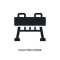 vaulting horse isolated icon. simple element illustration from gym equipment concept icons. vaulting horse editable logo sign Royalty Free Stock Photo