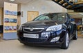 A Vauxhall Astra Sports Tourer in the reception of the Vauxhall car factory at Ellesmere Port Cheshire July 2011