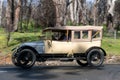 1913 Vauxhall Prince Henry Tourer driving on country road