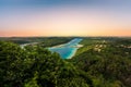 Vava`u , Tonga twilight From mt.Talau viewpoint. Royalty Free Stock Photo