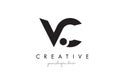 VC Letter Logo Design with Creative Modern Trendy Typography.