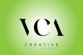 VCA abstract letter logo design Royalty Free Stock Photo