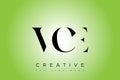 VCE abstract letter logo design Royalty Free Stock Photo