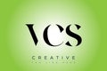 VCS abstract letter logo design Royalty Free Stock Photo