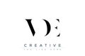 VDE abstract letter logo design Royalty Free Stock Photo