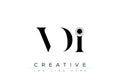 VDI abstract letter logo design Royalty Free Stock Photo