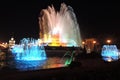 VDNKH park architecture in Moscow. The Stone Flower Fountain.