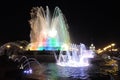 VDNKH park architecture in Moscow. The Stone Flower Fountain.