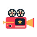 VDO recorder flat illustration