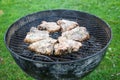 Veal chops on the grill