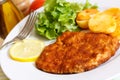 Veal Cutlet- Schnitzel - with Lettuce