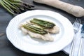 Veal cutlets cooked in butter