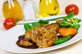 Veal Fillet- Tenderloin with Sauce and Salad