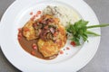 Veal Piccata With Risotto Rice
