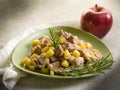 Veal stew with apple