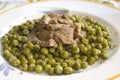 Veal stew with peas Royalty Free Stock Photo