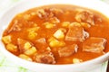 Veal tongue stew