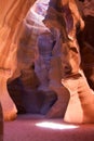 Veautiful vertical shot of the Slot Antelope Canyons in Arizona, US.