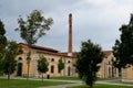 Chimney at Vecchi Macelli Old Slaughterhouses & Calculation Museum, Pisa, Tuscany, Italy Royalty Free Stock Photo