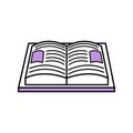 Vectio Cartoon Open Book School Illustration Icon Isolated