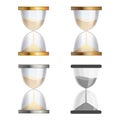 Vector cartoon hourglasses Royalty Free Stock Photo
