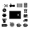 Vecto shopping online icon Royalty Free Stock Photo