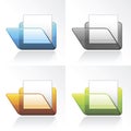 Vector 3D Folder Icons
