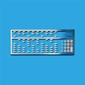 Vector Abacus and Calculator illustration