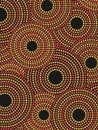 Vector Aboriginal Dotted Pattern Background