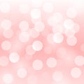 Vector abstract background with blurred defocused light pink bokeh lights