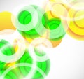 Vector abstract background: colorful circles Royalty Free Stock Photo