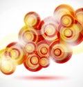 Vector abstract background: colorful circles Royalty Free Stock Photo