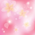 vector abstract background with flowers