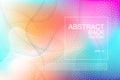 Vector abstract background. Fradient fluid wavy effect backdrop. Colorful texture with wavy amd dotted motif. Banner Royalty Free Stock Photo