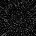 Vector abstract background with Open Space Star Warp or Hyperspace Travel. Big bang illustration Royalty Free Stock Photo