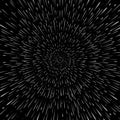 Vector abstract background with Open Space Star Warp or Hyperspace Travel. Big bang illustration.