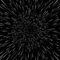 Vector abstract background with Open Space Star Warp or Hyperspace Travel. Big bang illustration. Royalty Free Stock Photo