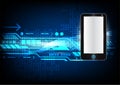 Vector abstract background, phone digital technology for business concept Royalty Free Stock Photo