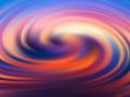 Vector abstract background of sunset color. Circular swirls