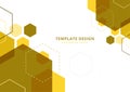 Abstract Background, Hexagon yellow Tone