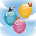 Vector abstract balloon infographics Royalty Free Stock Photo